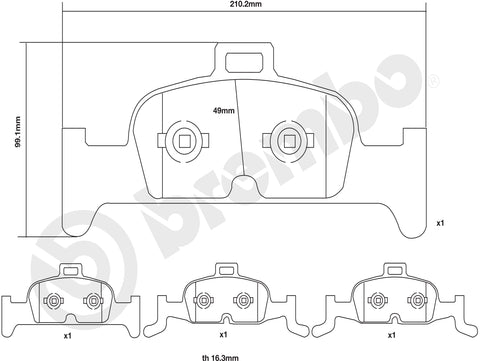 Brembo Sport HP2000, 07.D435.40 Front