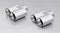 Remus Non-Resonated GPF back System Left/Right with 4 tail pipes Ø 76 mm straight cut, chromed for Seat Leon 5F 3/5 Door 2.0 TSI Cupra 290 213 kW 2018-