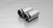 Remus Rear Silencer Left/Right with 2 tail pipes Ø 98 mm straight, carbon insert for Porsche Boxster 987 3.4 S 217 kW 2006-2009