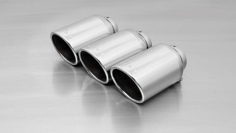 Remus Non-Resonated Downpipe back System Left/Right with Integrated valves including a Remus Sound Controller Module with 3 tail pipes Ø 102 mm angled for Honda Civic FK8 2.0 Type-R 235 kW 2017-
