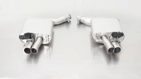 Remus Non-Resonated Axle back System Left/Right with Integrated valves using the OE valve control system with Uses OE Tailpipes for Audi A6 C7 Avant RS6 4.0 V8 412 kW 2013-