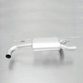 Remus Rear Silencer Left/Right with 4 tail pipes Ø 76 mm, rolled edge, chromed for BMW 3 Series F30/F31 316d 85 kW 2012-