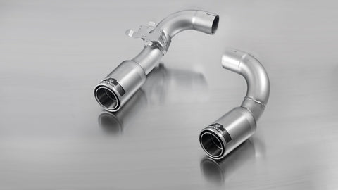 Remus Resonated Turbo back System Left/Right with Integrated valves using the OE valve control system with 2 tail pipes Ø 84 mm straight, carbon insert for BMW 4 Series F32/F36 435i 225 kW 2012-2015