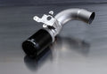 Remus Rear Silencer Left/Right with Integrated valves using the OE valve control system with 2 tail pipes Ø 84 mm Black Chrome, straight, carbon insert for BMW 2 Series F22/F23 M235i 240 kW 2014-