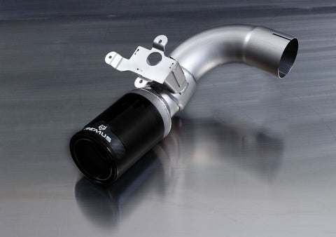 Remus Resonated Turbo back System with Racing Rear Silencer Left/Right with Integrated valves using the OE valve control system with 2 tail pipes Ø 84 mm Black Chrome, straight, carbon insert for BMW 2 Series F22/F23 M235i 240 kW 2014-