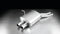 Remus Rear Silencer Left with 2 tail pipes Ø 84 mm Carbon Race, angled, carbon ring for BMW 3 Series E46 325i 141 kW 2000-2007