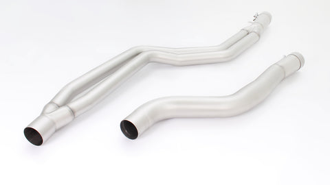 Remus Non-Resonated Cat back System Left/Right with Integrated valves using the OE valve control system with 2 tail pipes Ø 98 mm straight, carbon insert for BMW 2 Series F22/F23 M240i 250 kW 2015-2018