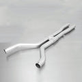 Remus Non-Resonated Cat back System Left/Right with 4 tail pipes Ø 90 mm straight, rolled edge, chromed for BMW 3 Series E90/E92/E93 M3 309 kW 2007-