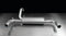 Remus Rear Silencer Left/Right with 2 tail pipes Ø 102 mm angled, rolled edge, chromed for Fiat 500 Type 312 1.4 132 kW 2007-