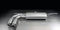 Remus Rear Silencer Left with 2 tail pipes Ø 84 mm Carbon Race, angled, carbon ring for Seat Leon 5F 3/5 Door 1.2 TSI FR 63 kW 2013-2016