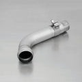 Remus Rear Silencer Left/Right with 4 tail pipes Ø 84 mm straight, carbon insert for Audi A3 8V Hatchback 1.6 TDI 81 kW 2012-