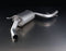 Remus Resonated Cat back System Left/Right with 2 tail pipes Ø 102 mm angled, rolled edge, chromed for Volkswagen Golf Mk6 2.0 TSI GTI 155 kW 2009-2012