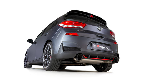 Remus Exhaust, GPF back system with carbon tips for Hyundai i30N Performance with GPF